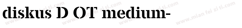 diskus D OT medium字体转换